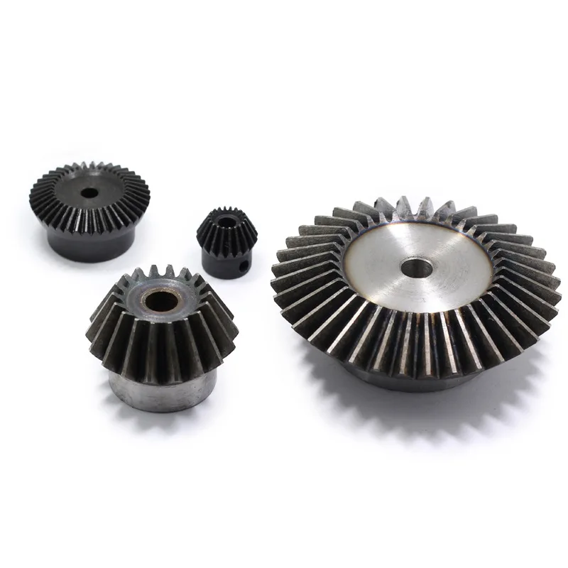 Hypoid Spiral Gears Zinc Plating Gear Large Set Aerator Box Precision Forged Aerator Bevel Gear