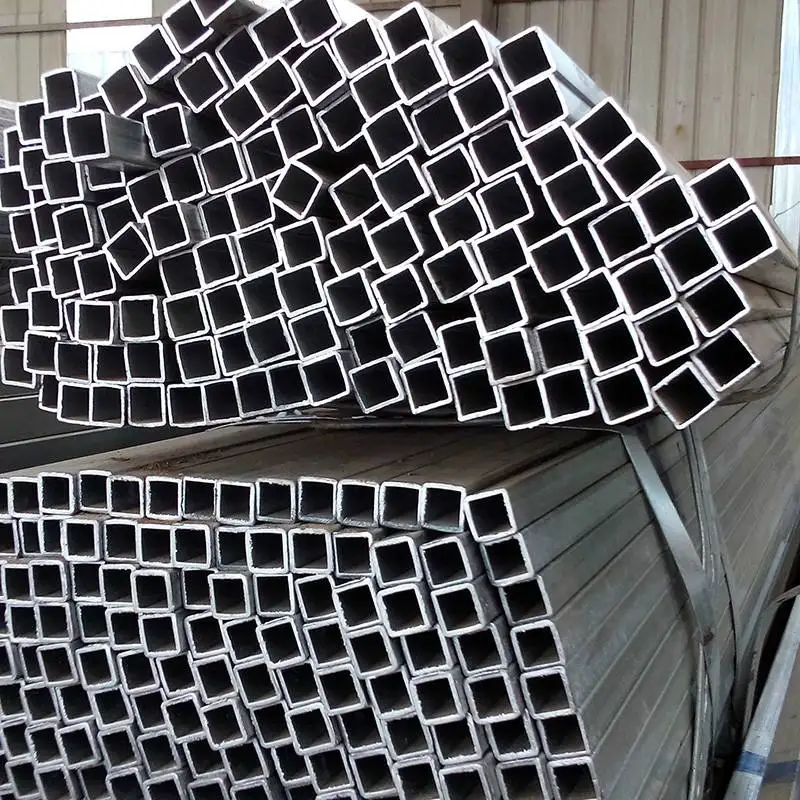 Cheap price Q235 hot dipped galvanize steel square tube for building material tube