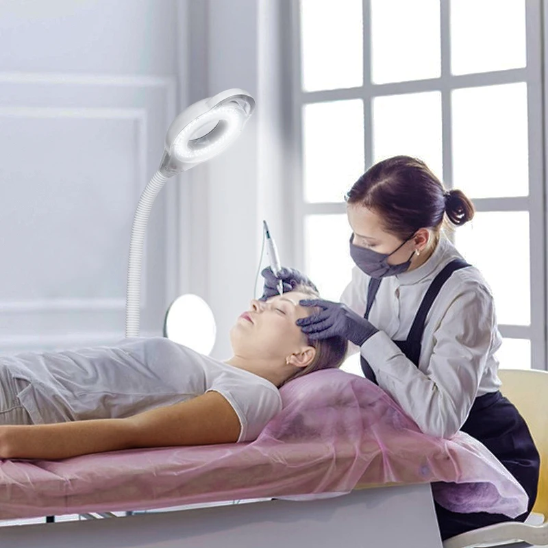 LED Magnifying Lamp with Stand Detachable Beauty Spa Magnifying Lamp