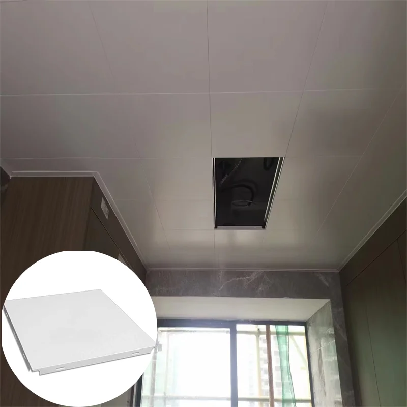 Office Suspended Aluminium Ceiling Tiles Acoustic Metal Ceiling Tiles Interior Decoration Suspended Aluminium Clip-in Ceiling