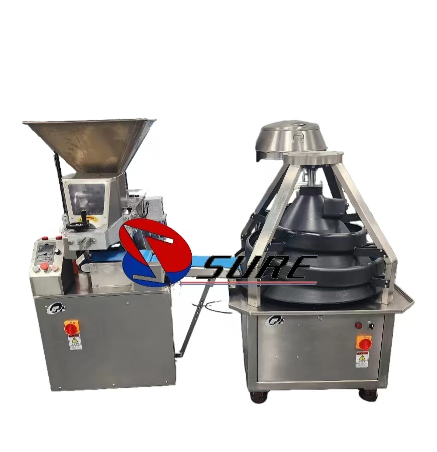 High quality Continuous Ball rounder forming machine Dough roller machine Pizza dough roller