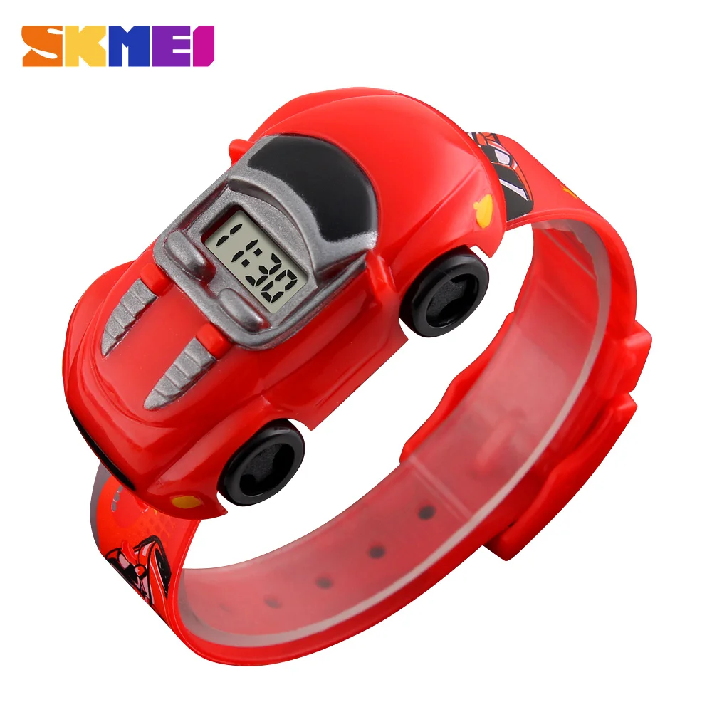 SKMEI 1241 Creative Children Watch Cartoon Car Digital Kids Watches For Boys Girls Dress watches reloj