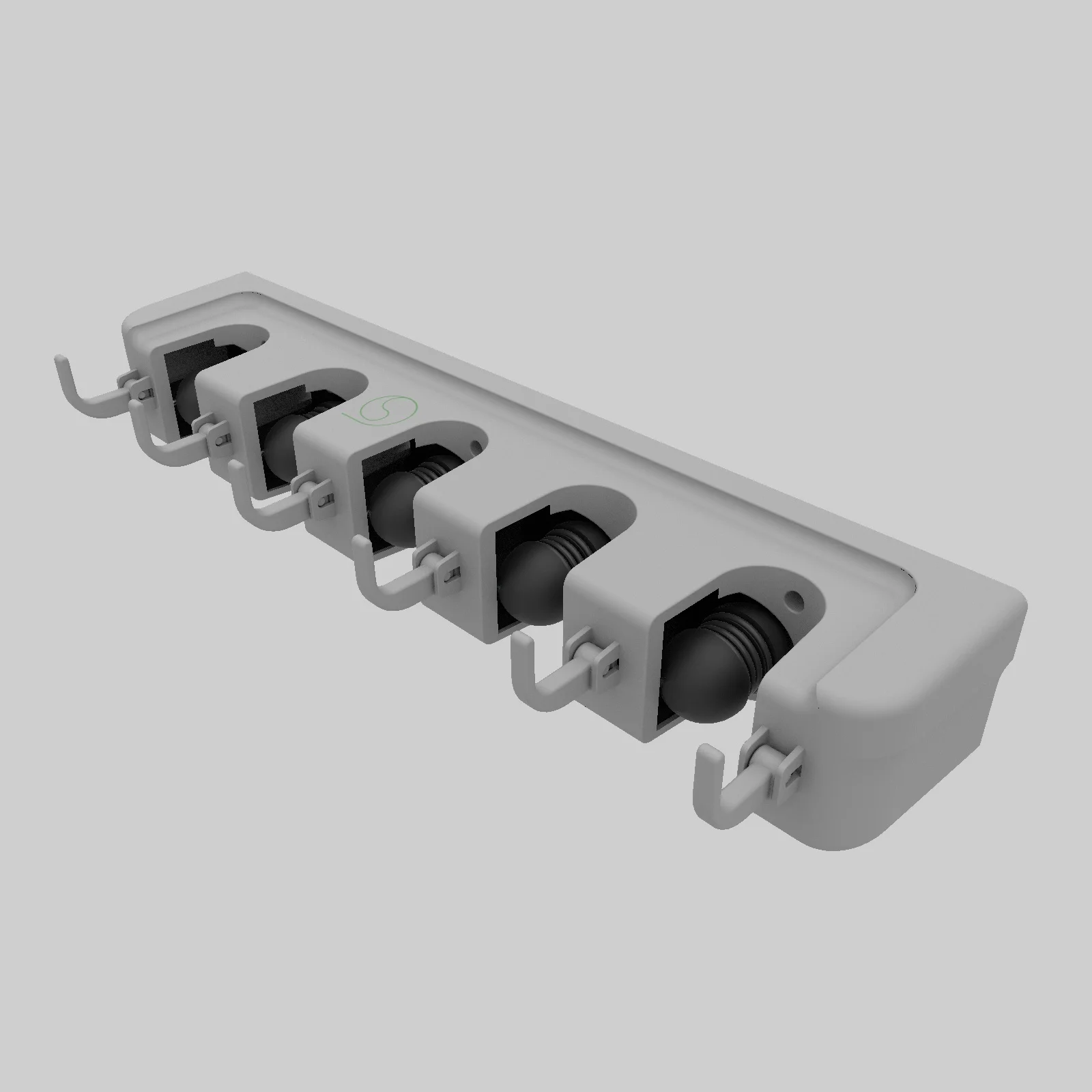 
 Держатель для садовых инструментов Snowball, настенное крепление с 6 крючками, держатель для швабры, метлы  