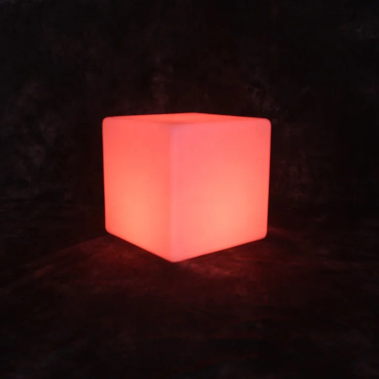 Flashing Light Promotional Magic Sitting White 40cm Mini Led Cube