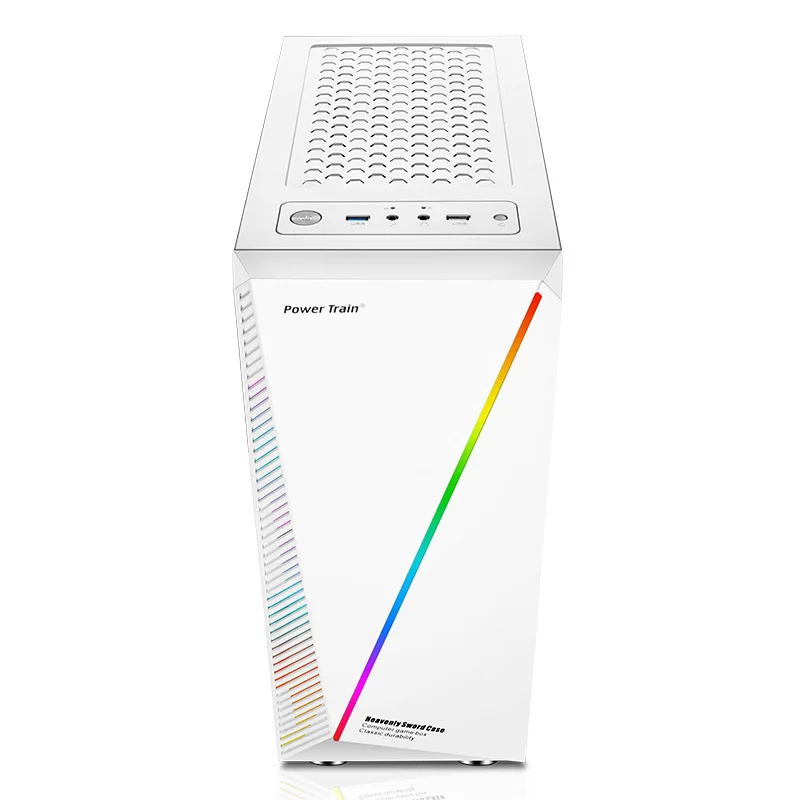 Power train gaming pc case rgb cabinet pc computer case