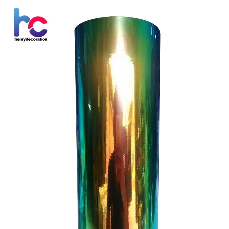 New Style Laser Rainbow Chrome Mirror Holographic Car Wrap Vinyl