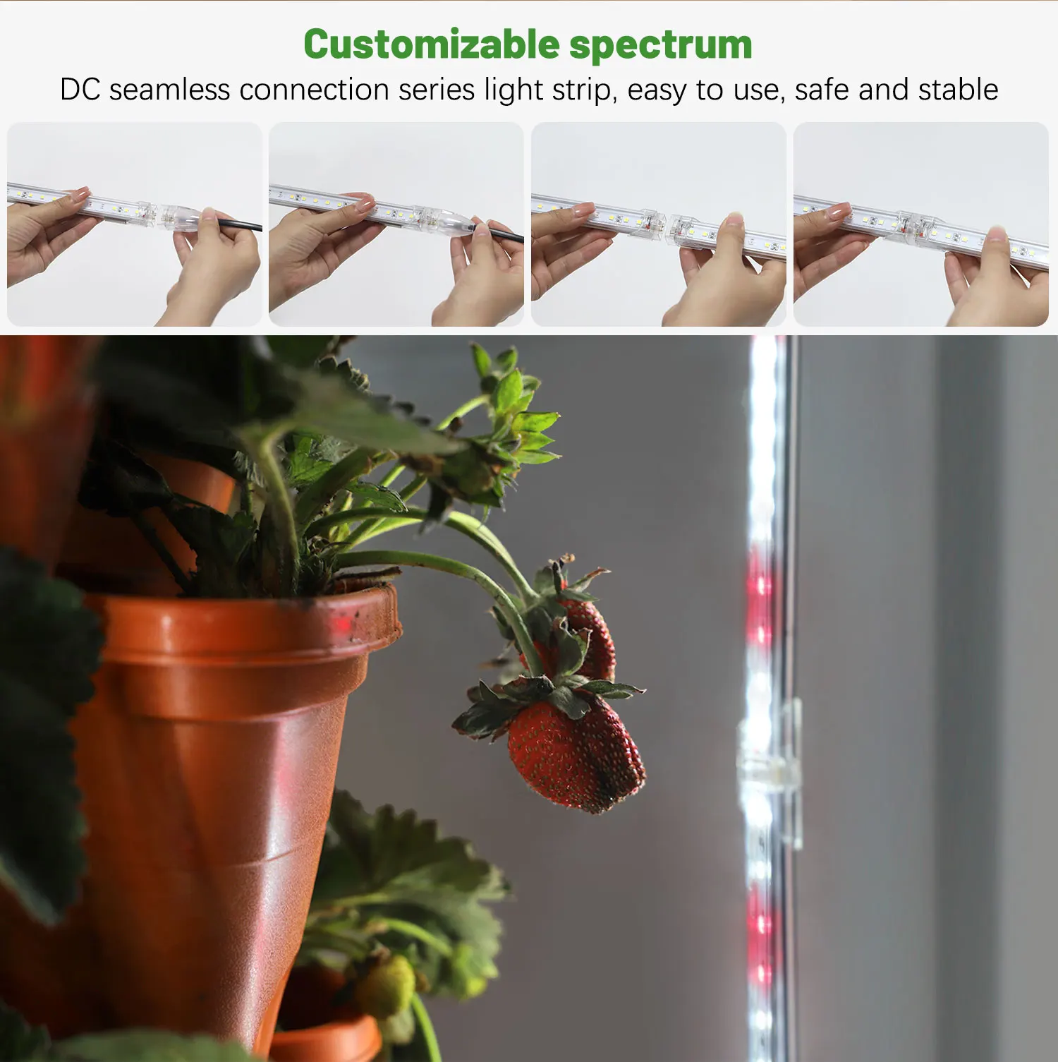 Stackable Strawberry Flower Vegetables Indoor Growing Pots Grow Tower System Vertical Garden Planters with Light