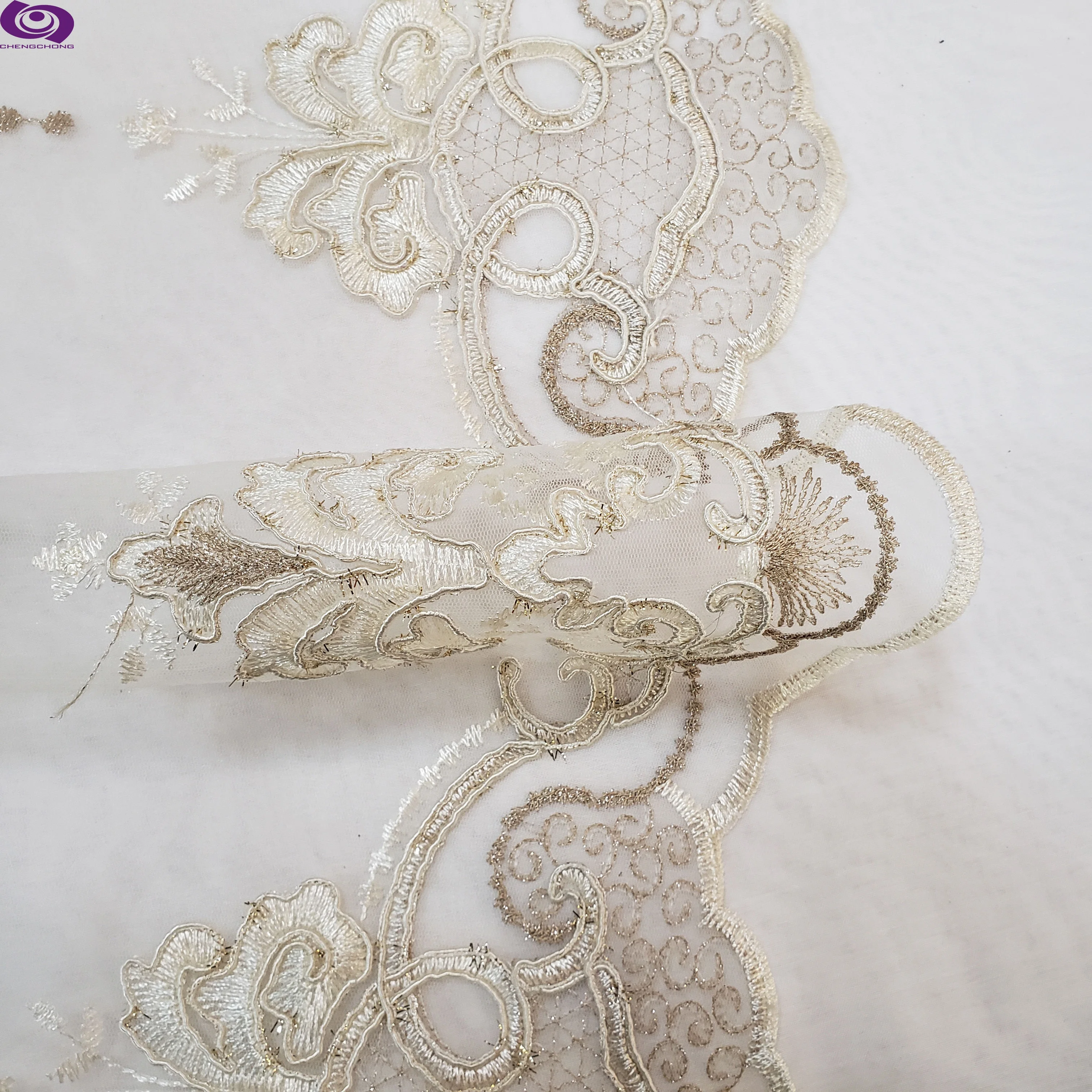 The best seller Turkey &Russia Designs  European-style mesh embroidery fashional textile