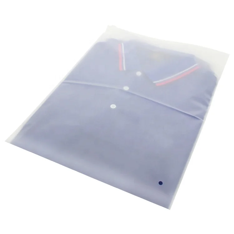 Eco-Friendly Reuse Zipper Clothes Packaging Frosted Plastic Zipper Bag Zipper Lock Packaging Bag