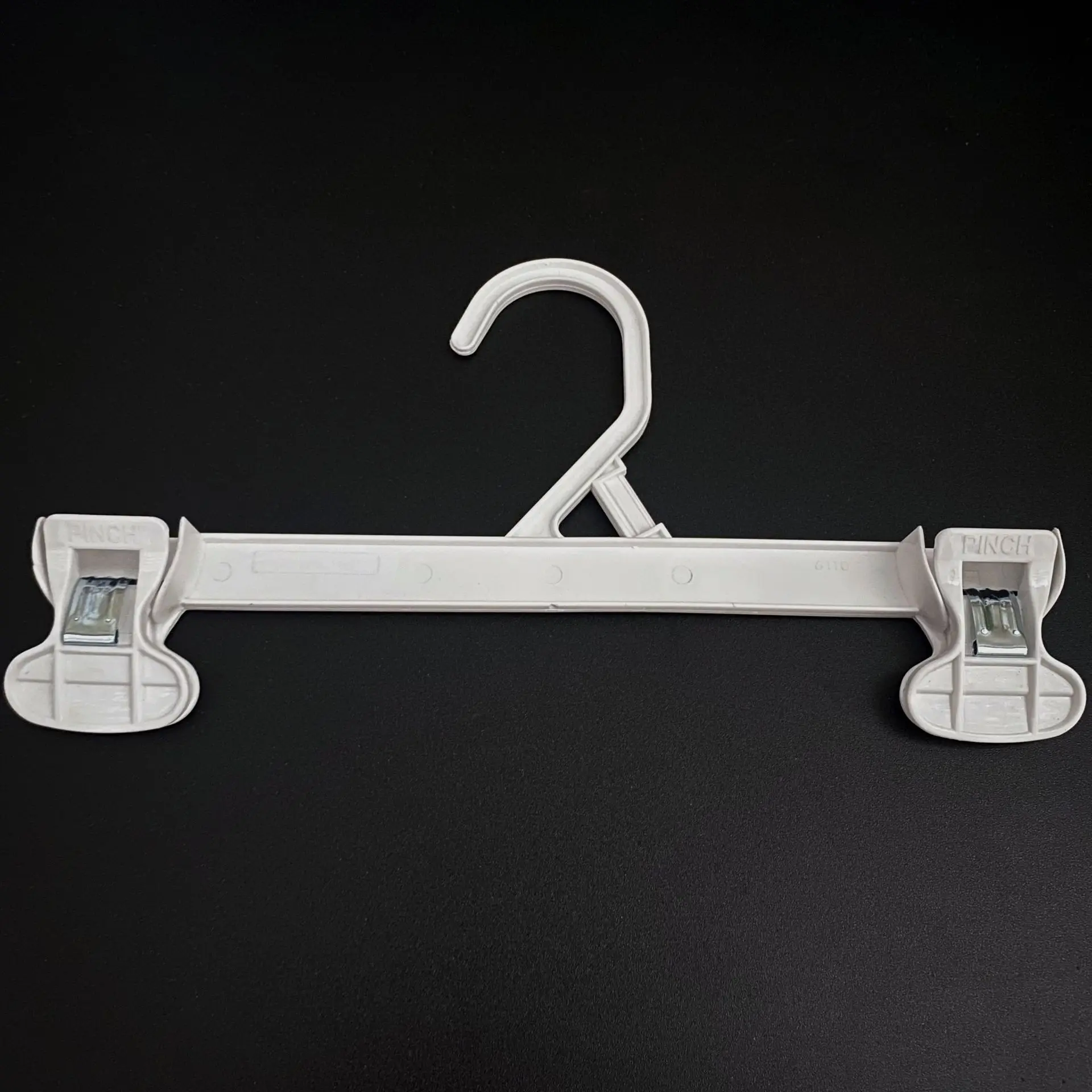 custom High Quality adult Skirt black Plastic Clothes Bottom With Clip Pant Hanger