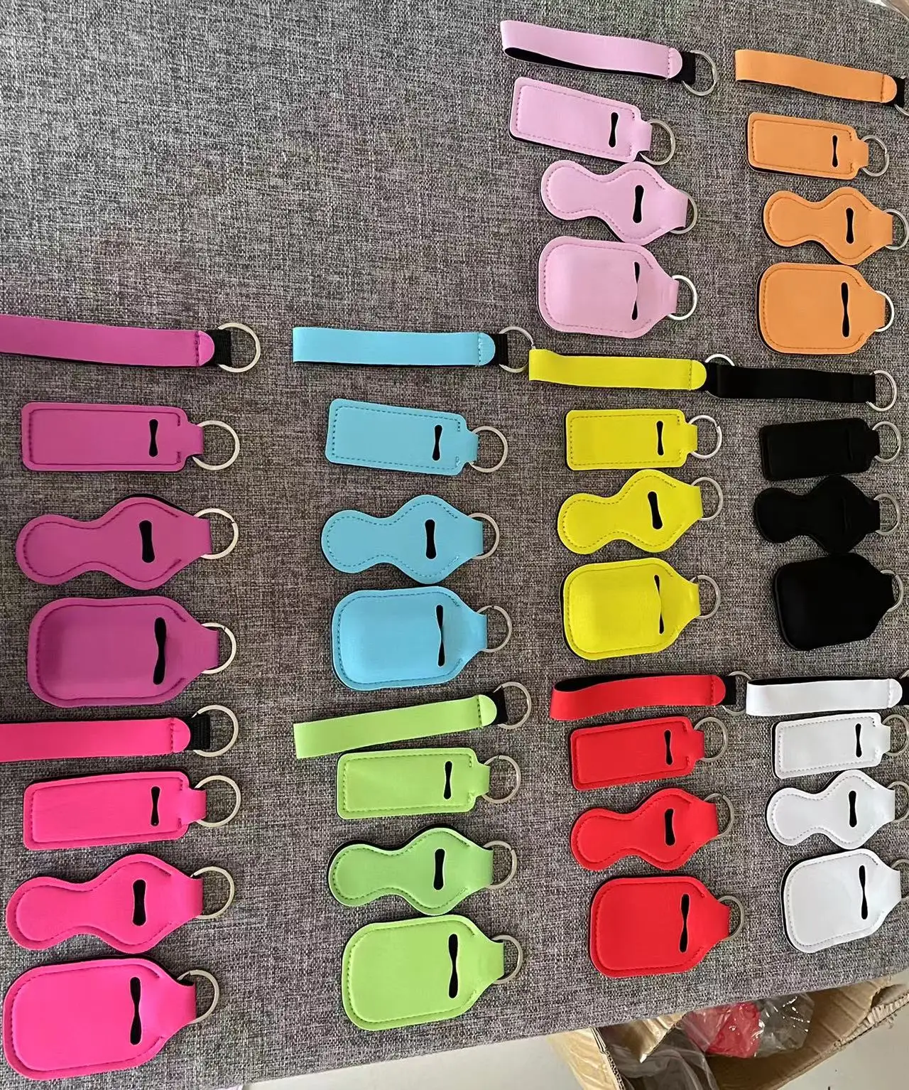 wholesale  accessories personal alarm window breaker lipgloss bottle opener pom poms set safety women self defense keychain