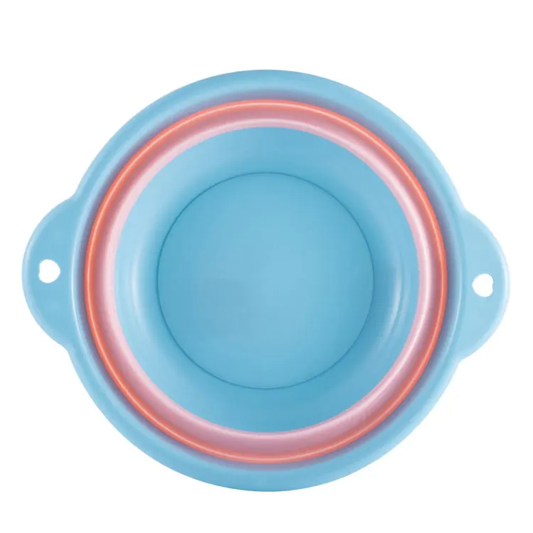 Wholesale Safe Material Plastic Foldable Baby Basin Folding Wash Basin Baby Wash Basin