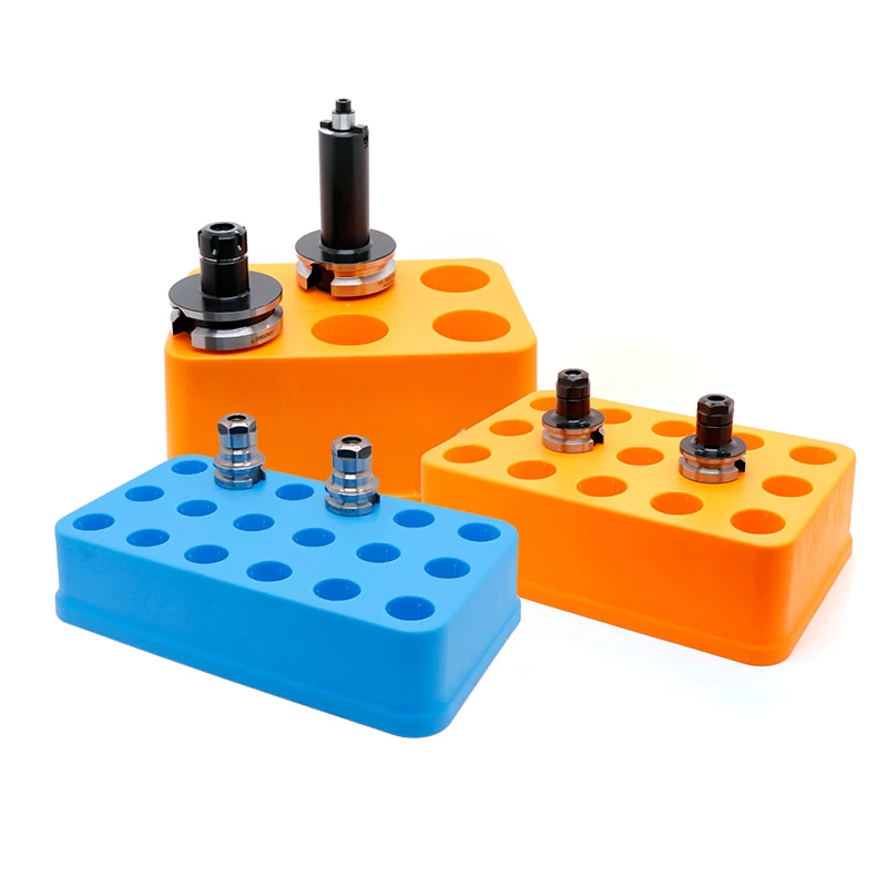 BT30 40 50 CNC machining center tool holder thickened plastic simple tool head storage rack CNC Plastic holder for knife handle