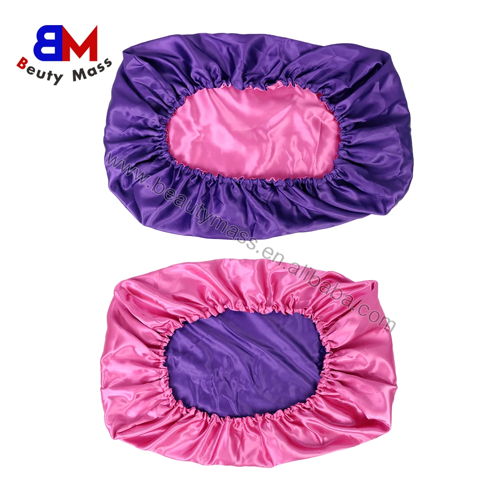 New Design Double Layer Satin Pillow Case Silk Luxury Custom Printed Pillow Elastic Cover
