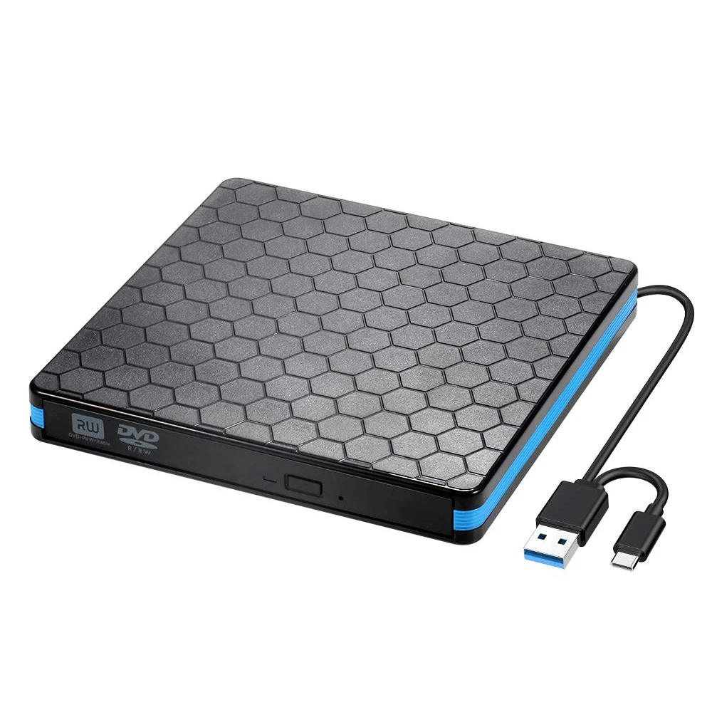 2021 Most Popular External DVD Drive Burner Portable DVD CD Player With USB 3.0 Type C Interface for