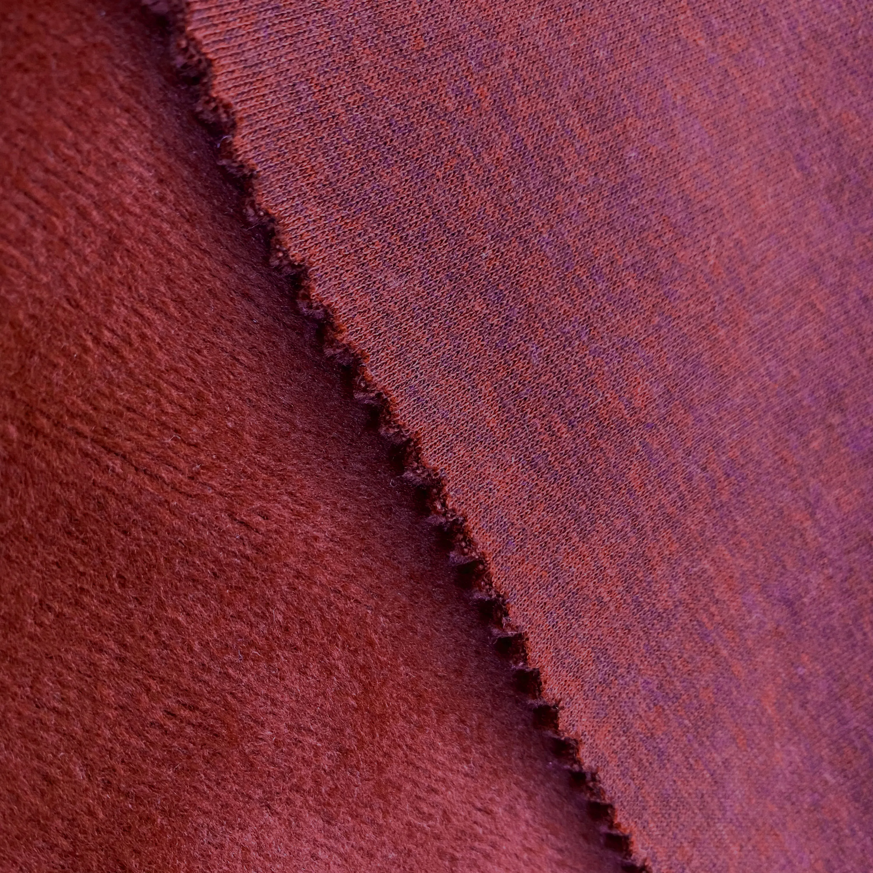 
Combed plush warm color grey elastic non-down plush composite fabric 