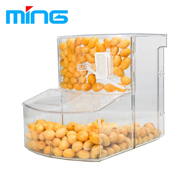 Factory Supply Acrylic Bulk Candy  Food Display Dispenser Bins Sweet Candy Dispenser For Supermarket