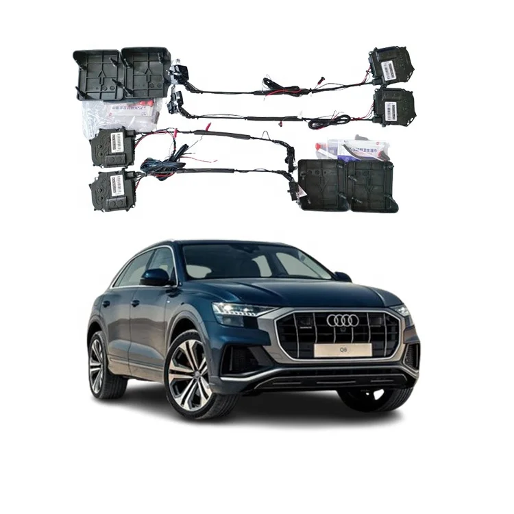 Power System Soft-Close Vacuum Door Lock with Electric Suction Switch Cyberpunk Design 1 Year Warranty for Audi Q8