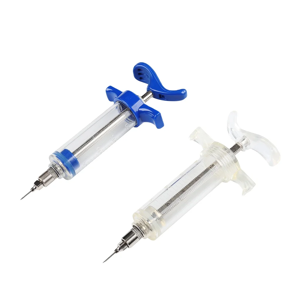 Cettia Plastic Steel Veterinary Syringe with Graduation for Cattle Sheep