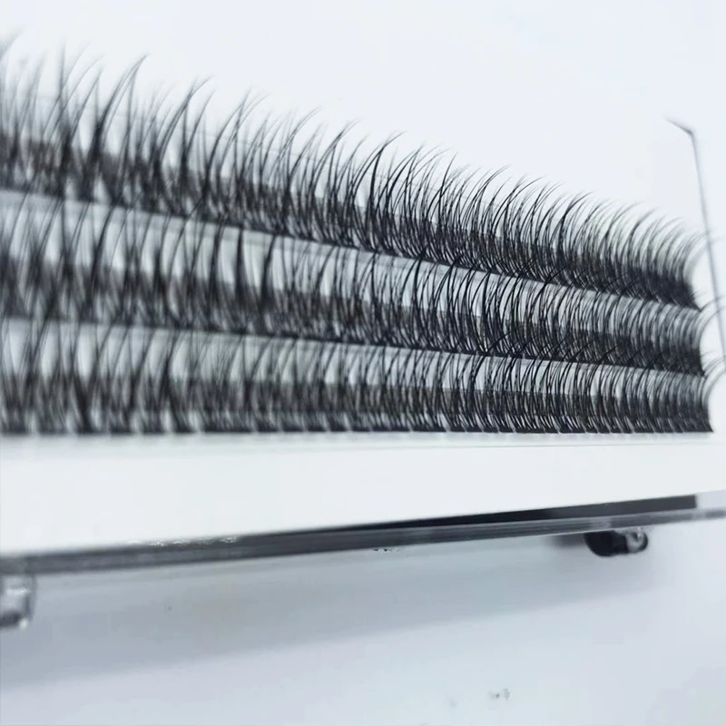 New style  private label fishtail volume lashes  remade 8-14mm volume fans eyelash extension manufacturer