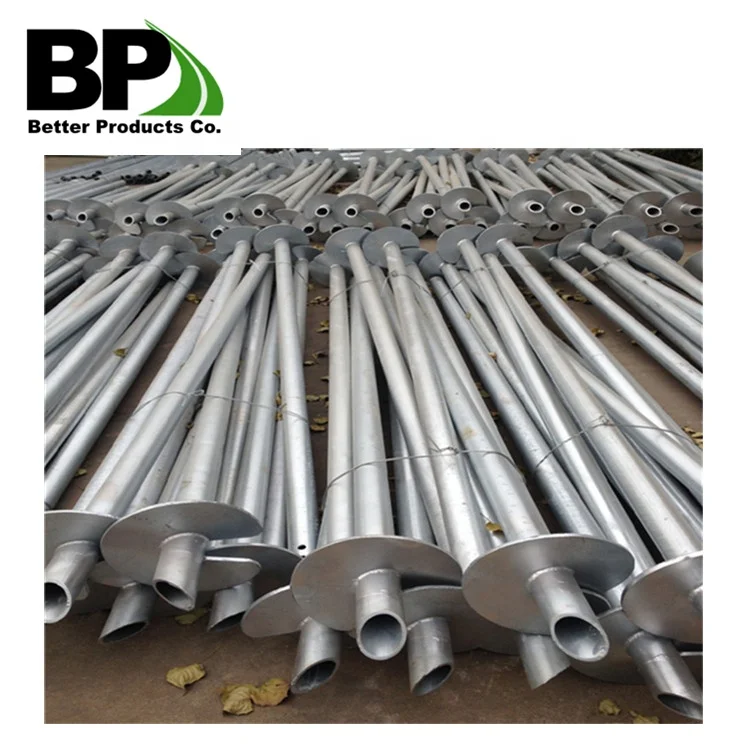 Hot Dipped Galvanized Ground Helical Piles Foundation Screw for Foundation Restoration
