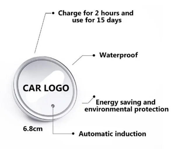 Hot Round USB charging light led cup coaster auto drink bottle pad led bottle coster