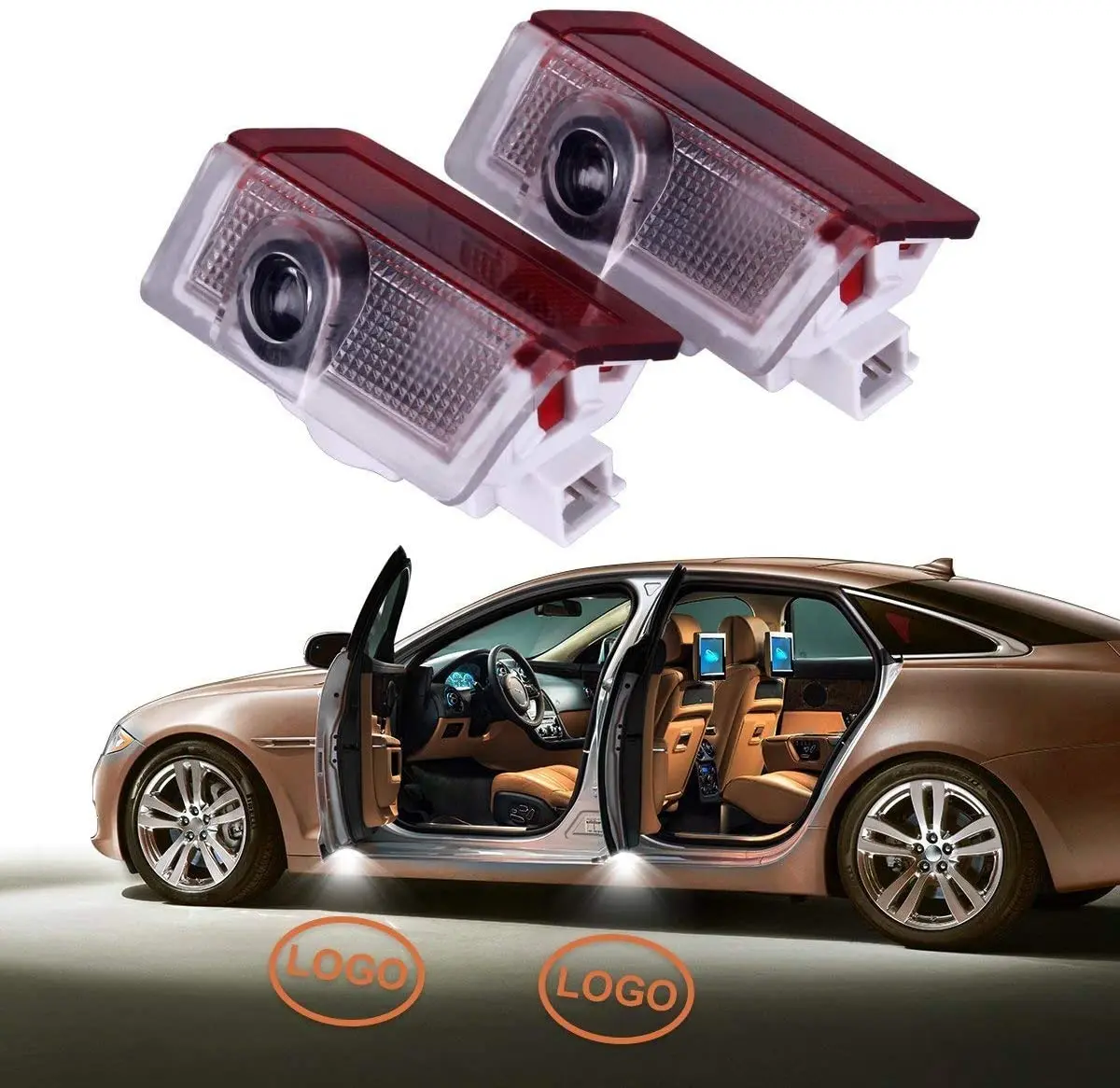 Car Door LED Logo Projector Light for Mercedes - Benz,Ghost Shadow Welcome Lights Symbol Emblem Courtesy Step Lights