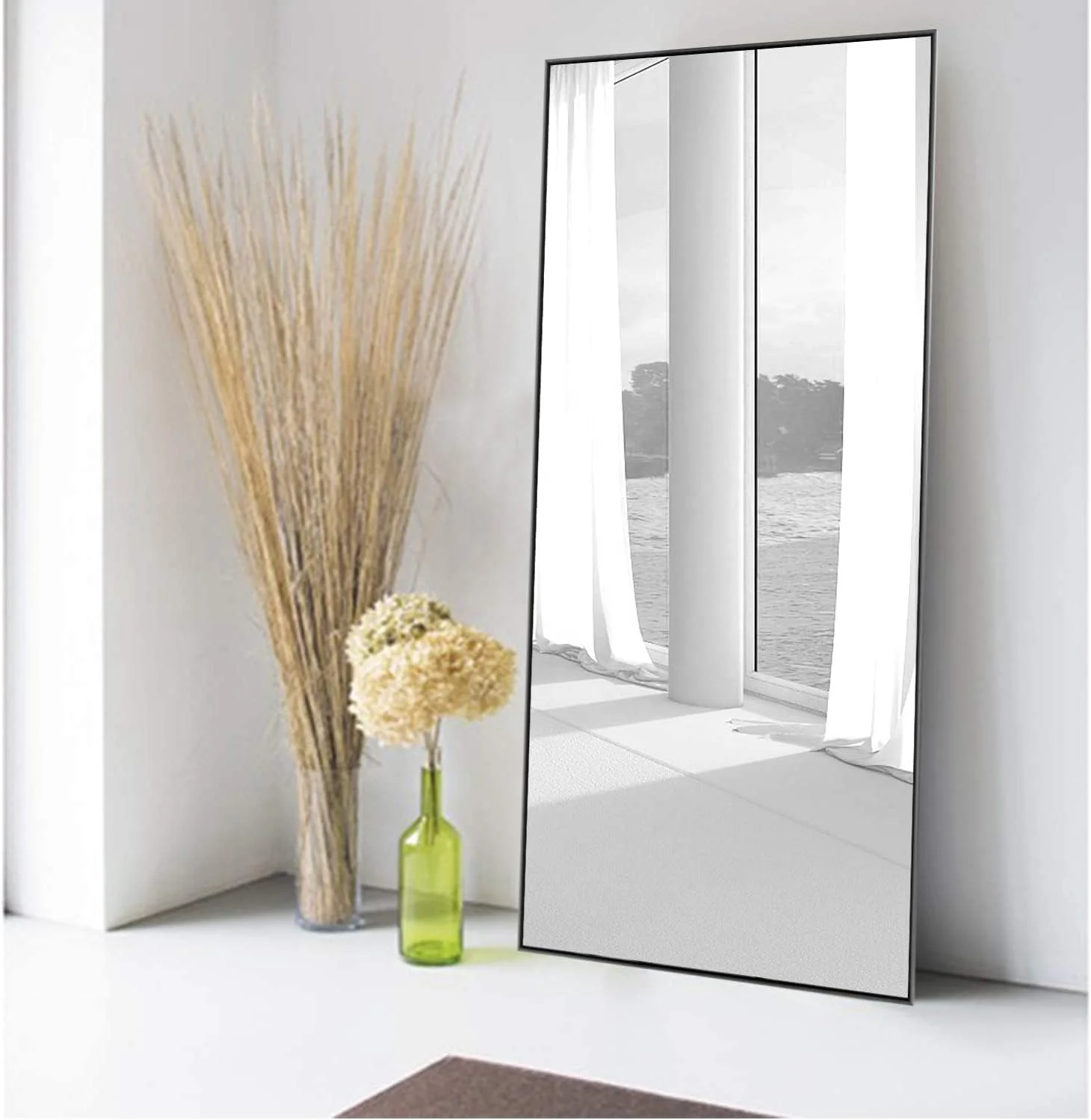 Hotel Inner Room Full-length Body Standing Unbreakable Dressing Mirror New Design Popular Fashion Travel Apartment Decor Mirror