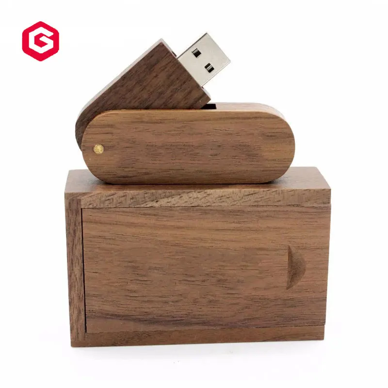 Custom laser engraved LOGO natural bamboo swivel wooden pendrive usb flash drive memoria usb 2.0 3.0 1 2 4 8 16 32 64 128 256 gb