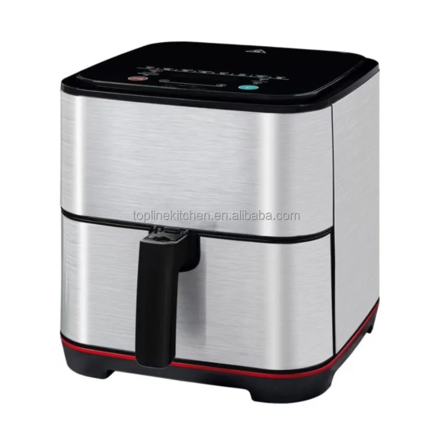 Professional Air Fryer Xxl 2000W Whole Body Stainless Steel Full Cover air Flyer 7L 8L 9L 10L Square Air Fryer Digital