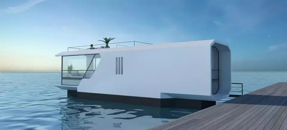 Modern style  Modular Floating Home Prefab Container Hotel  Mobile Home With Toilet