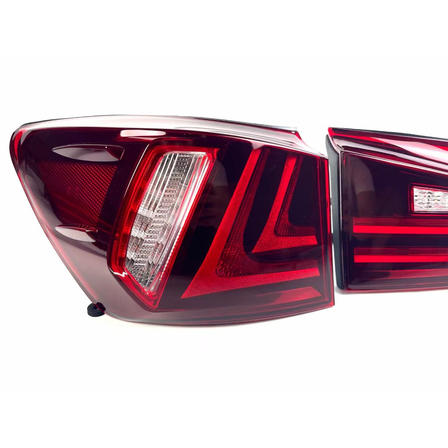 Полный СВЕТОДИОДНЫЙ черный/красный задний фонарь подходит для 2006-2012 Lexus Is светодиодные задние фонари автомобильные аксессуары 12В 5 Вт