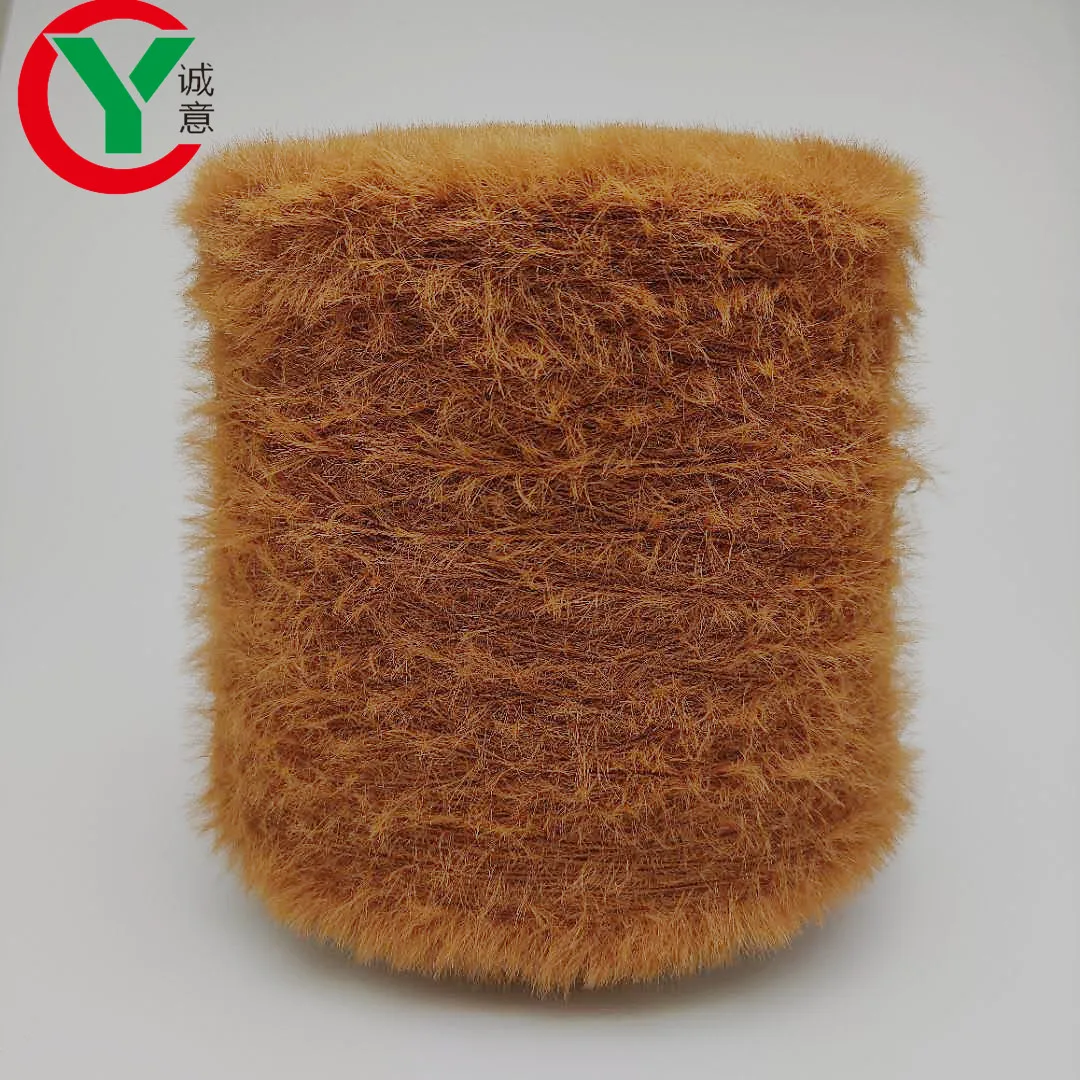 Hot sale High quality  soft  mink fur feather yarn fancy nylon mink yarn for sweater