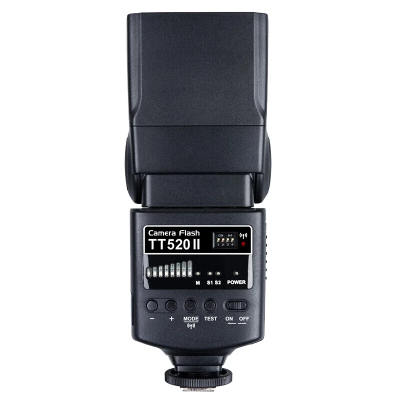 Godox TT520 II Camera TT520II Build-in 433MHz Wireless Signal + Flash Trigger for Canon Nikon Pentax Olympus DSLR Cameras