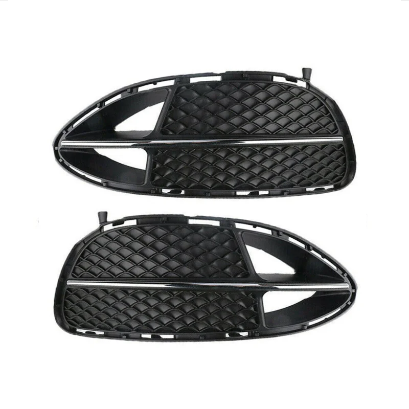 2128851922 2128852022 For 2014-2016 Mercedes Benz W212 E350 E400 Front Bumper Fog Light Frame Grille