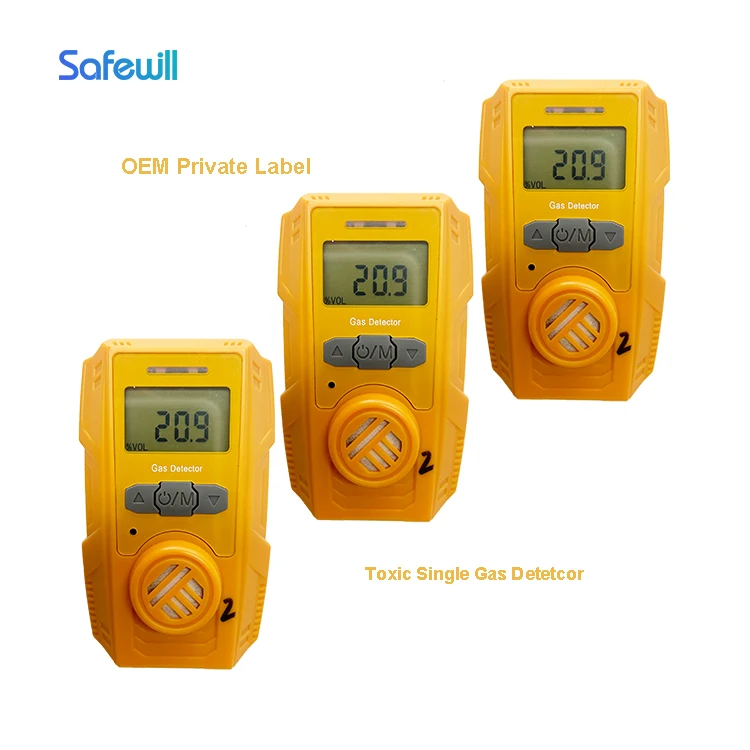 Safewill Factory Wholesale High Precision Electrochemical Methane Gas Detector Cheap CO NH3 O2 Single LPG Gas Detector