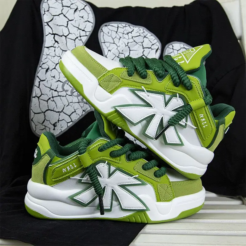 Zari MOQ 30 Pairs Mixed Colors  Thick-soled Increase Chunky Sneakers Matching Couples Casual Shoes New Student Sport Shoes