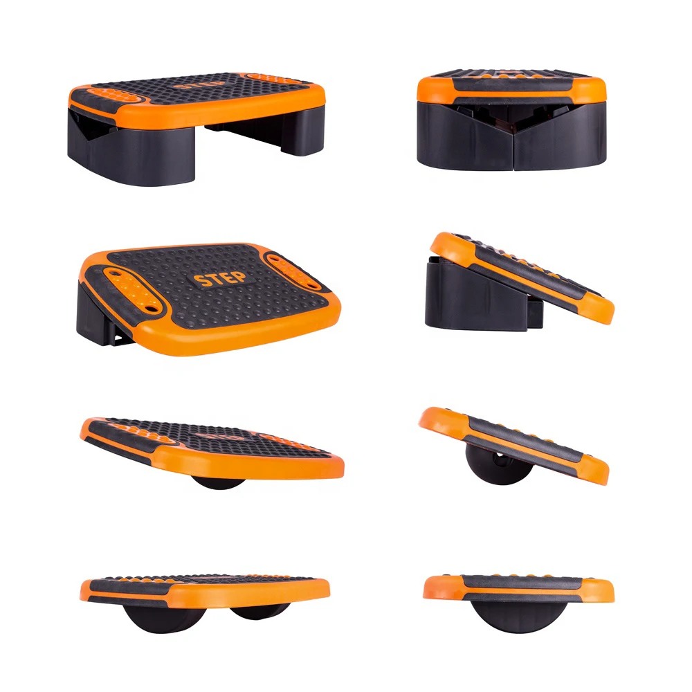 4 in1 home gym Multifunctional  Workout Aerobic Step Platform can be used as rocker board  strech board  balance step board