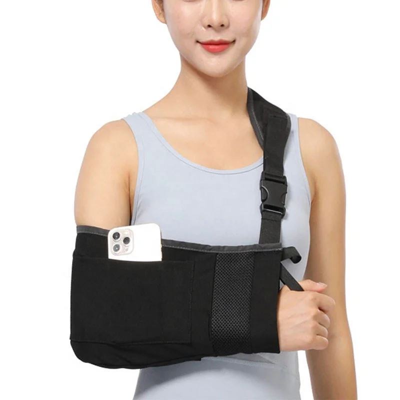 Adjustable Elbow Arm Brace Padded Strap Immobilizer Stabilizer Fracture Medical Orthopedic Pouch Arm Sling Shoulder Support