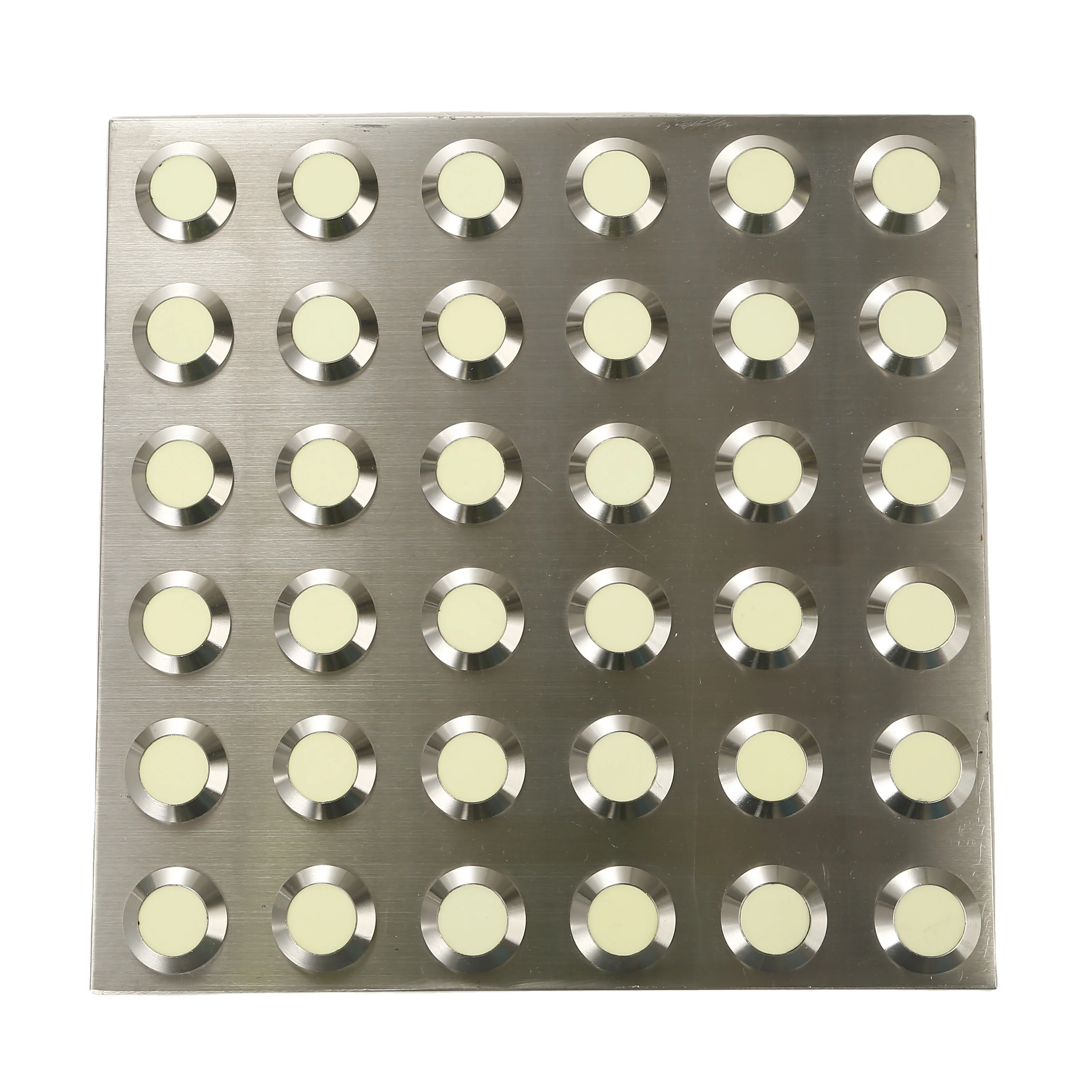 300x300 300x600 Stainless Steel Tactile Indicator Mat 316 SS Tactile Tiles for Blind Road Paving