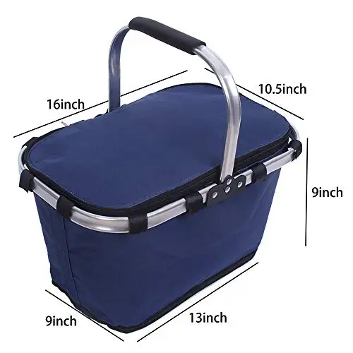 Soft Insulated Picnic Family cool bag Factory Customized Leakproof Waterproof Picnic Basket With Cooler bag