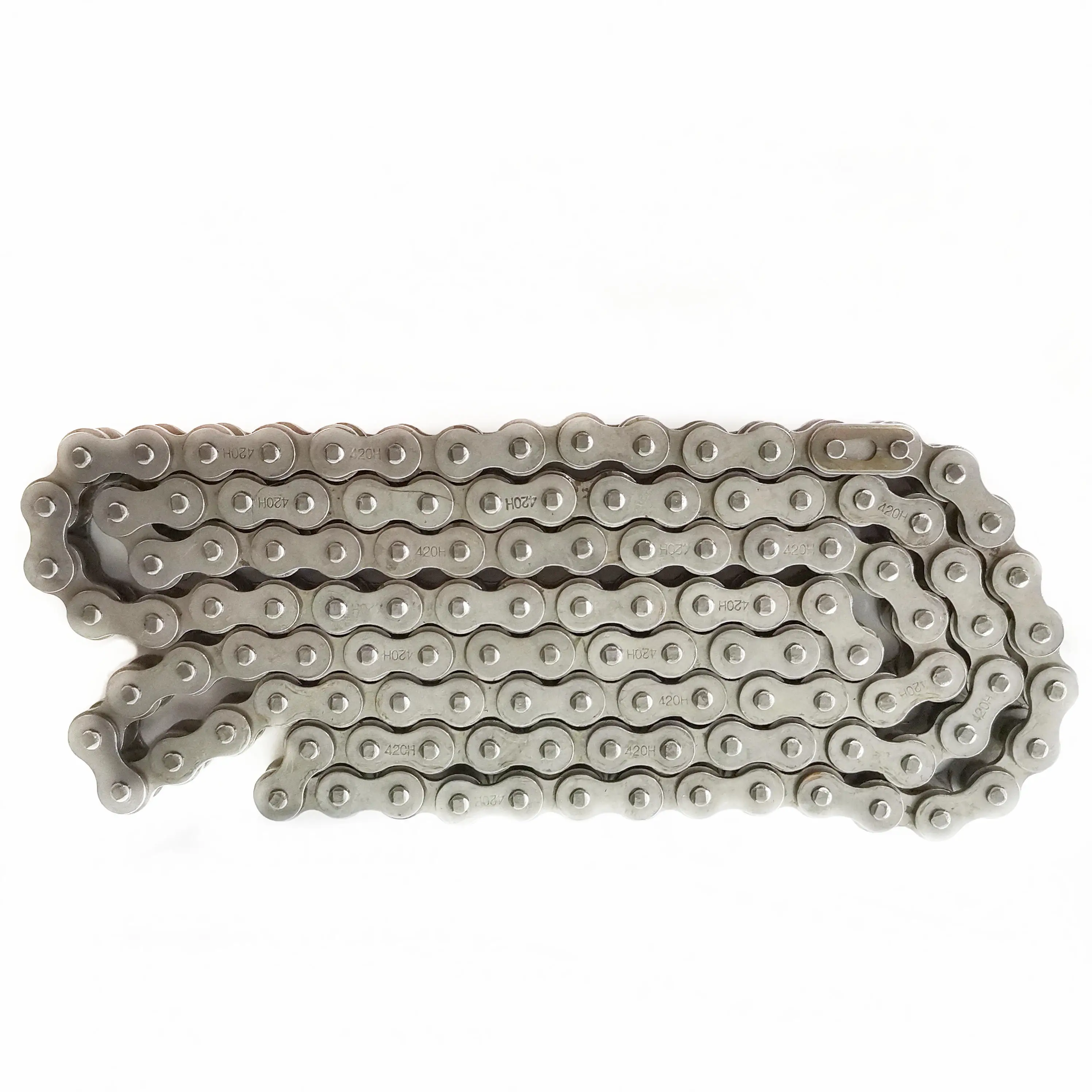 Manufacturer Supply 420H Natural Motorcycle Sprocket Chain Set