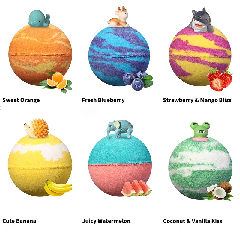 OEM Handmade Cupcake Cake Bath Bomb Customize Shower Kojic Acid Spa Fart Bomb Bath Fizzer Bombs