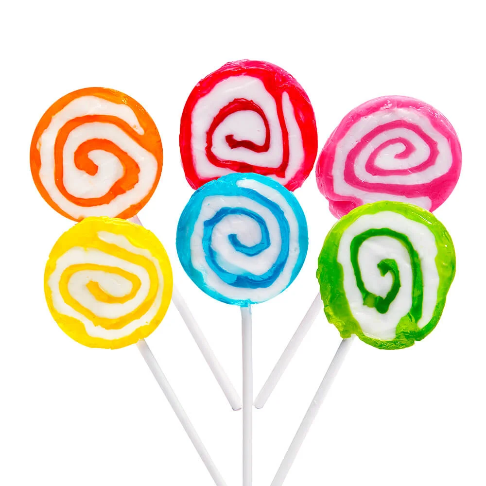Casual Snacks Delicious and Interesting Fruit Multicolored Round Lollipop Hard Candy