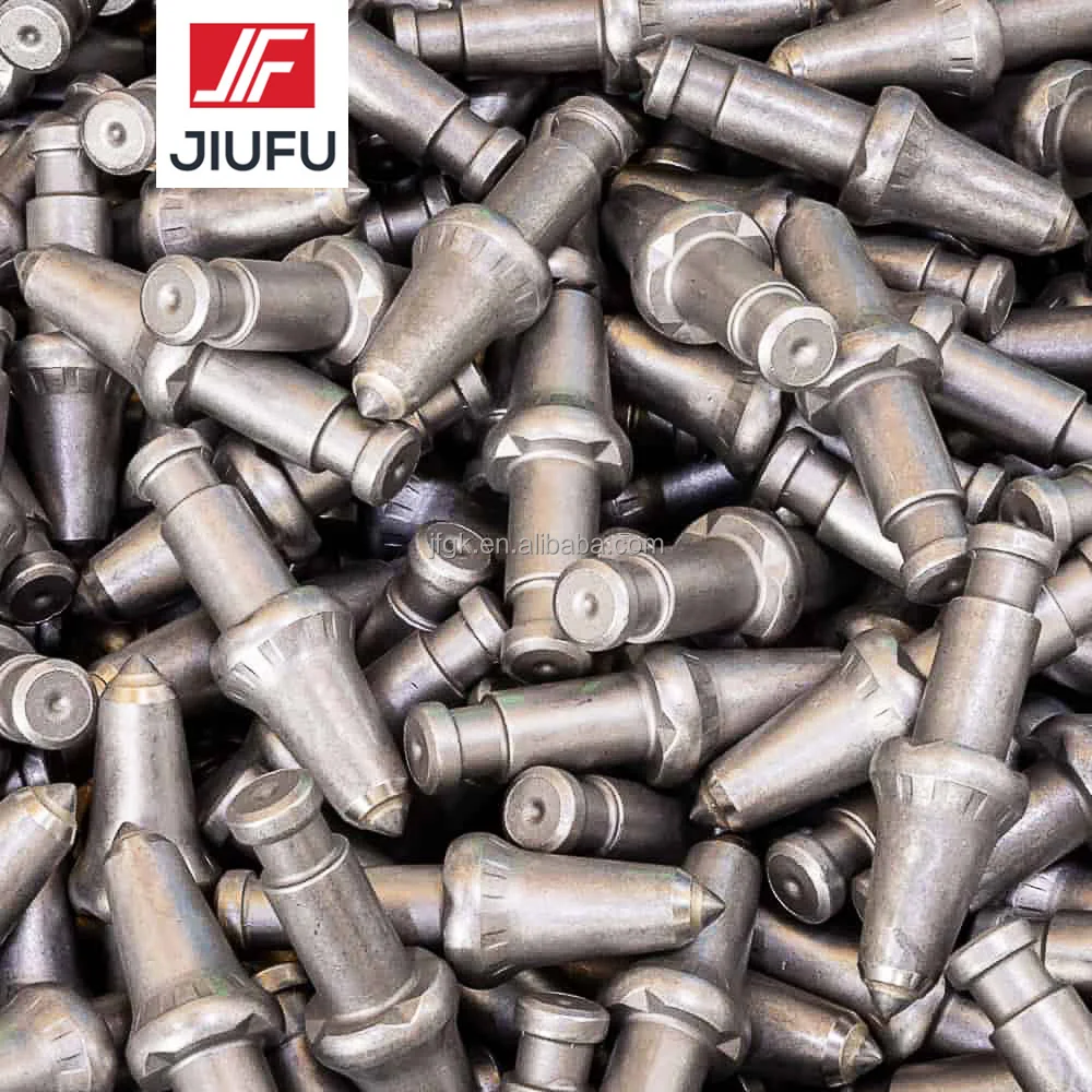 Conical Bits 25Mm Round Shank Drill Bits Tungsten Cutting Carbide Coal Foundation Drilling Pick For Mining