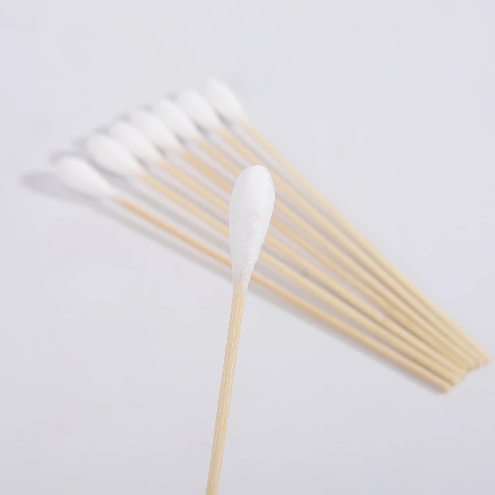 Hot Selling OEM Double-Headed Natural Eco Friendly Bamboo Makeup Cotton Buds Wooden Ear Cleaning Cotton Swab
