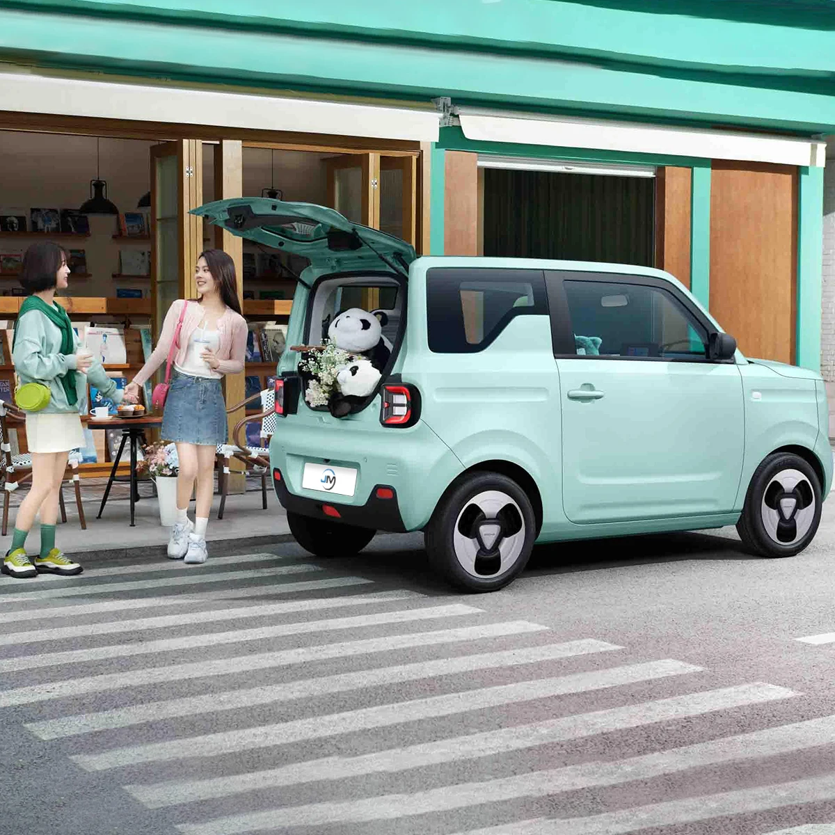 Мини-автомобиль Geely Panda милый медведь подержанные автомобили экспорт новых энергетических автомобилей умный электромобиль для девочек