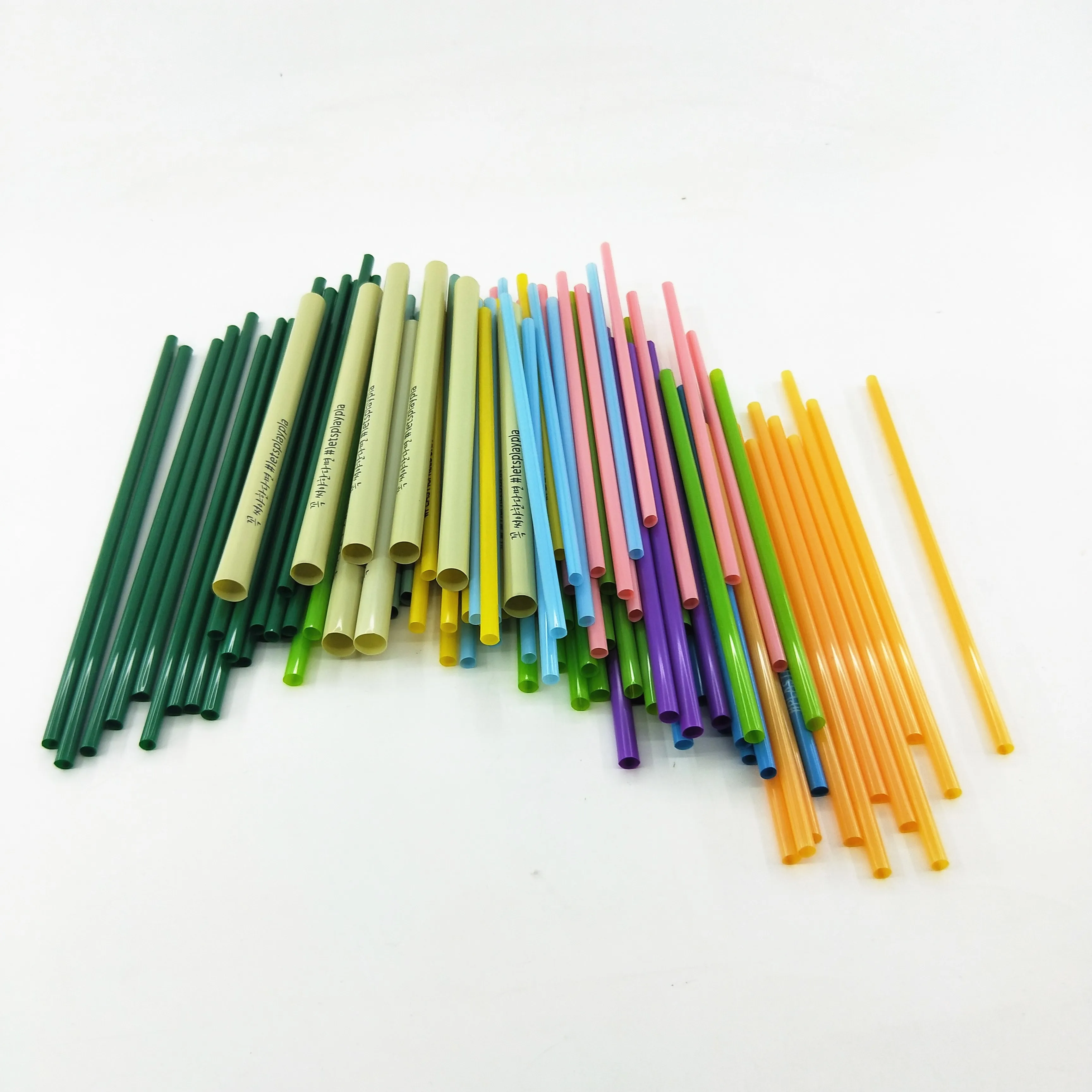 Corn starch 100% biodegradable non plastic drinking straw compostable PLA flexible straws 2023 hot sale products
