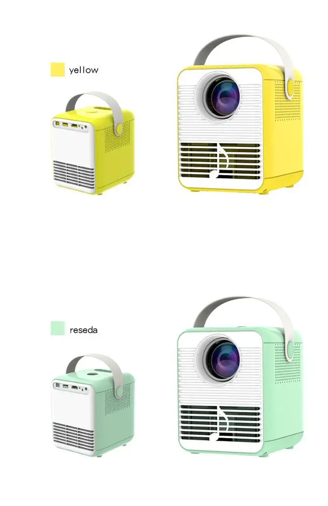 2022 Newest 3D Wireless Projector 1080P Smart Mobile Android LED Wifi Projector 4K Mini Mirror Business Light Speaker Focus