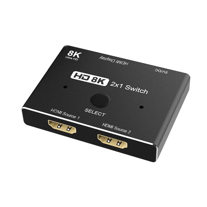 HDMI переключатель 2,1 Версия 8K переключатель сплиттер KVM Ultra HD 2 в 1 выход Высокая Скорость 48 Гбит/с Поддержка 4K @ 120 Гц 8K @ 60 Гц переходник